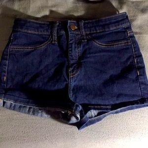 High Rise Jean Shorts